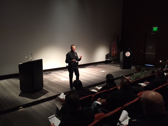 Commander Jeffrey Bert Presenting